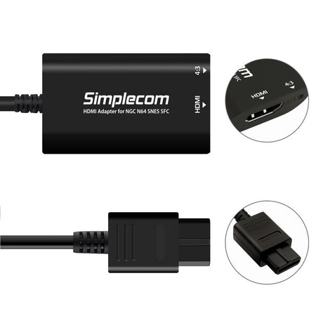 CM461 HDMI Adapter Composite AV to HDMI Converter for Nintendo NGC N64 SNES SFC