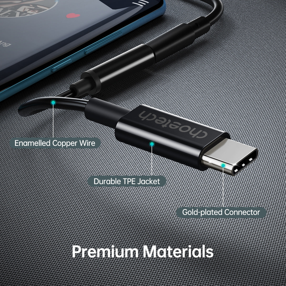AUX003 USB-C To 3.5mm Headphone Adapter