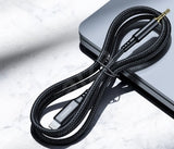 AUX007 8-pin to 3.5mm Male Audio Cable for iPhone1M - Black