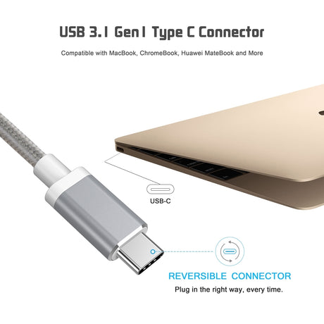 HUB-V02 USB-C to VGA & USB Multiport Adapter