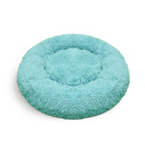 Pet Dog Bedding Warm Plush Round Comfortable Nest Comfy Sleep kennel Green 120cm