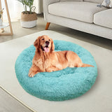 Pet Dog Bedding Warm Plush Round Comfortable Nest Comfy Sleep kennel Green 120cm