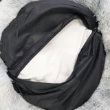 Dog Cat Pet Calming Bed Washable ZIPPER Cover Warm Soft Plush Round Sleeping 100