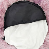 Cat Dog Pet Calming Bed Warm Soft Plush Round Nest Comfy Sleeping Kennel Cave AU