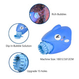 15-Hole Bubble Gun Shark Bubble Machine Automatic Children's Hand-Held Outdoor Toys