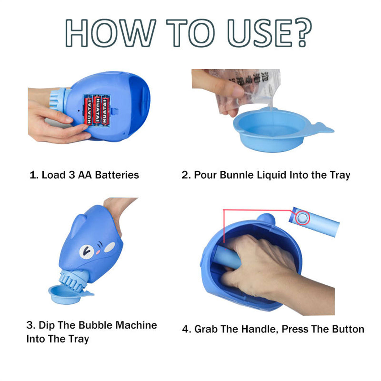 15-Hole Bubble Gun Shark Bubble Machine Automatic Children's Hand-Held Outdoor Toys