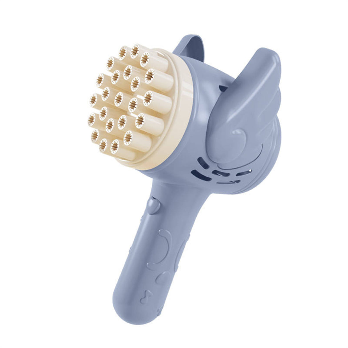 23-Hole Angel Bubble Hammer Gatling Bubble Machine Children's Electric Toy Blue