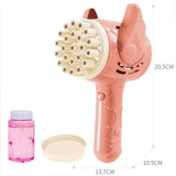 23-Hole Angel Bubble Hammer Gatling Bubble Machine Children's Electric Toy Blue