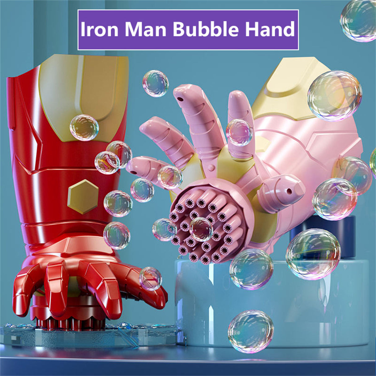 Porous Luminous Bubble Gun for Kids Fully Automatic Leak-proof Children Toy