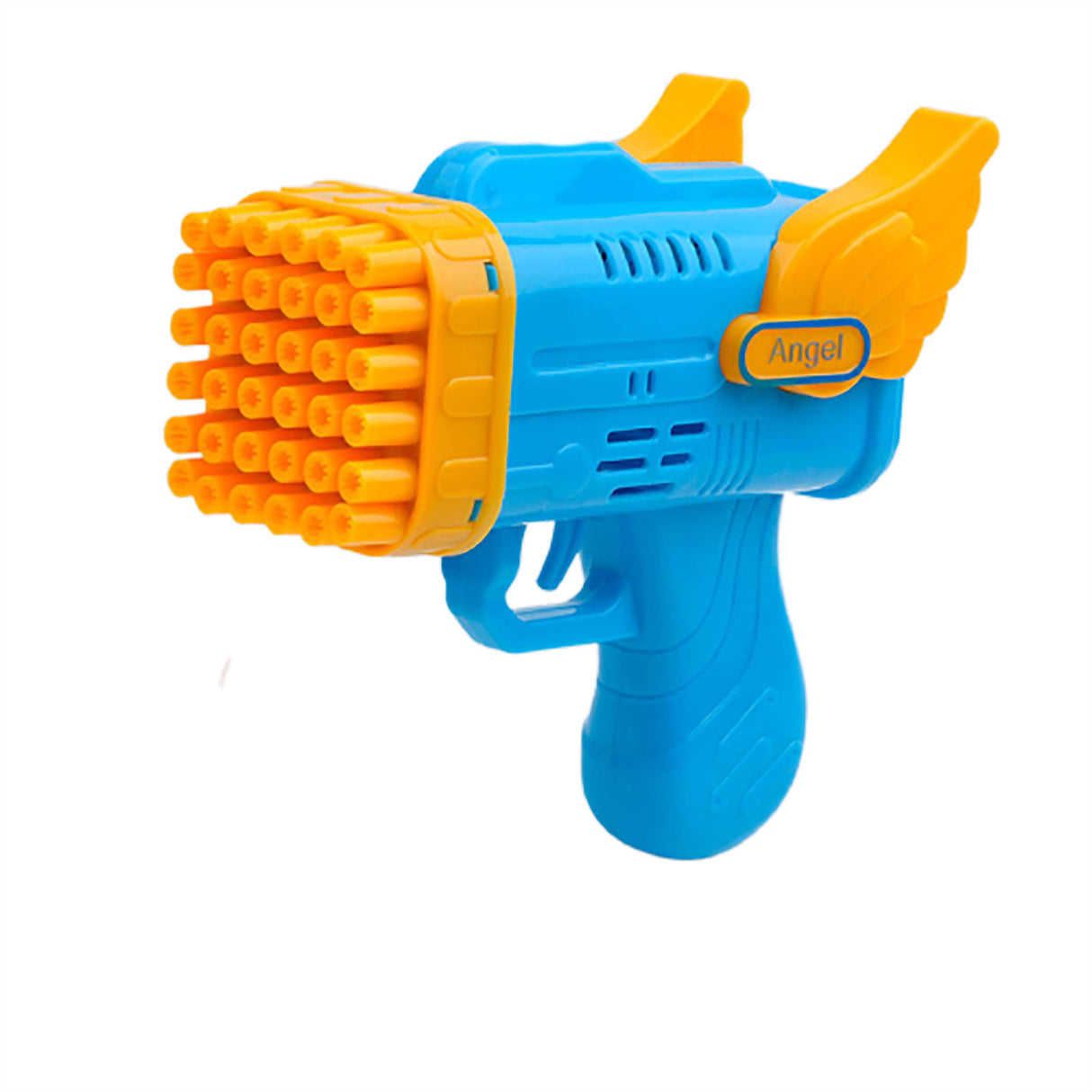 42 Hole Angel Wing Automatic Bubble Blowing Bubble Gun Launcher Toy Yellow