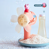 Peppa Pig Windmill Bubble Machine Hand-Held Stick Electric Bubble Toy Blue