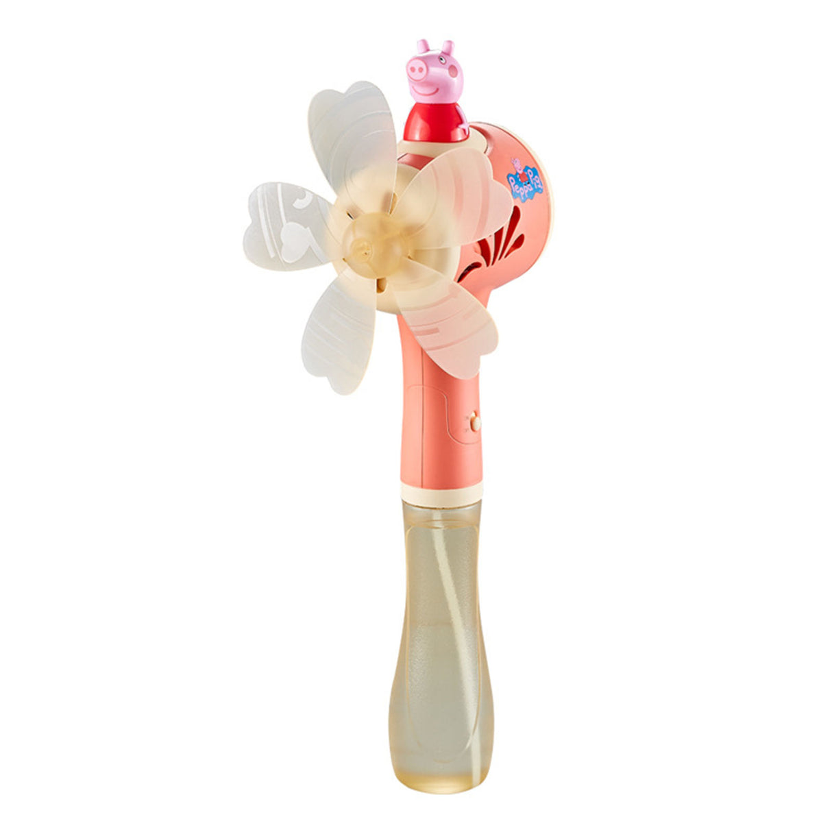 Peppa Pig Windmill Bubble Machine Hand-Held Stick Electric Bubble Toy Pink