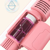 Bubble Machine Fully Automatic Hand-Held Spray Gun Electric 10-Hole Toy Pink