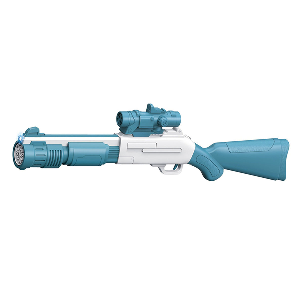 Bubble Machine Fully Automatic Hand-Held Spray Gun Electric 10-Hole Toy Blue