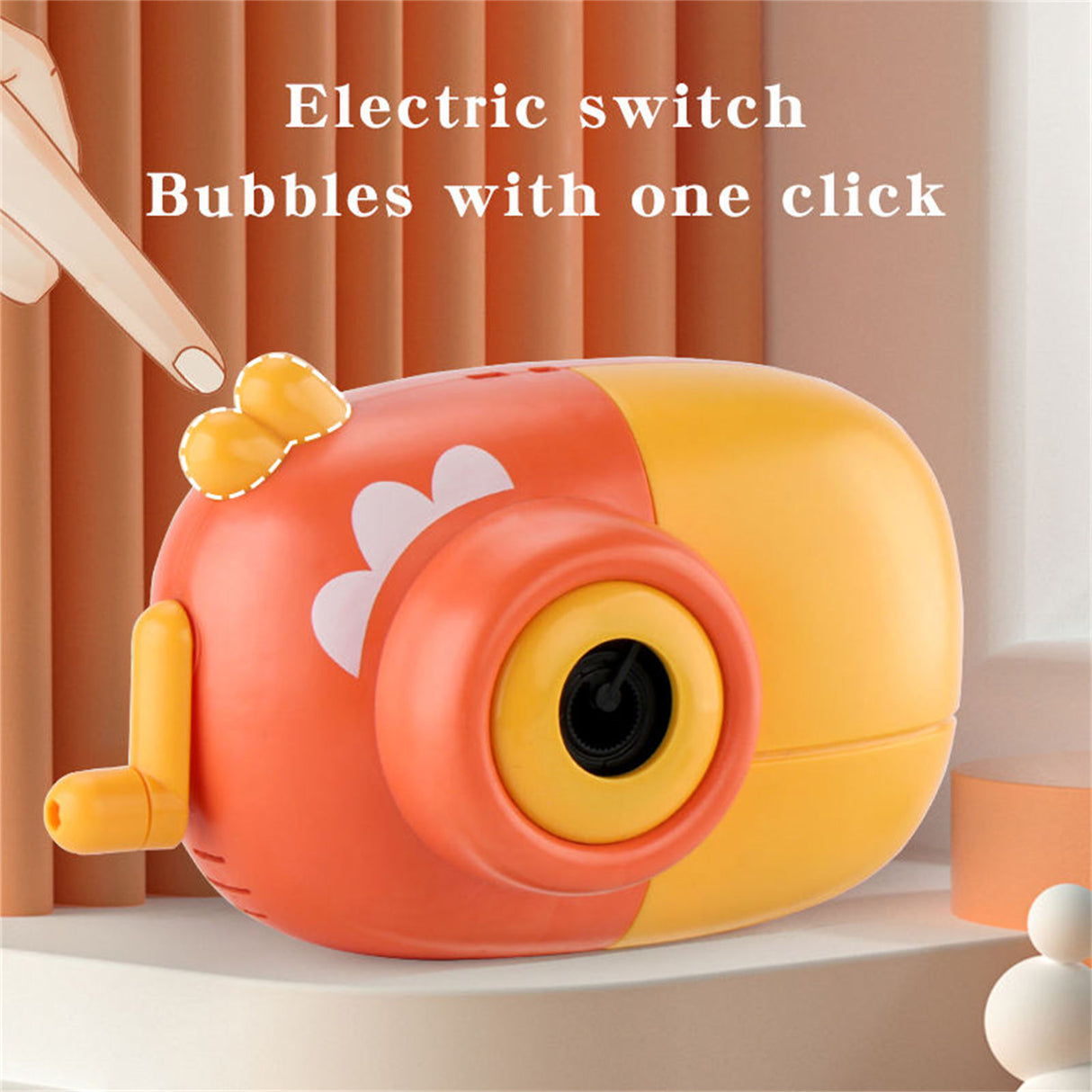 Electric Bubble Machine Rechargeable Children's Hand-held Automatic Camera Soap Water