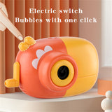 Electric Bubble Machine Rechargeable Children's Hand-held Automatic Camera Soap Water