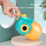 Electric Bubble Machine Rechargeable Children's Hand-held Automatic Camera Soap Water