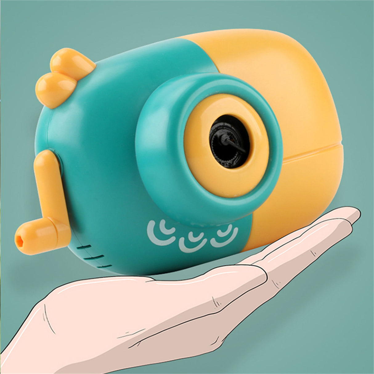 Electric Bubble Machine Rechargeable Children's Hand-held Automatic Camera Soap Water