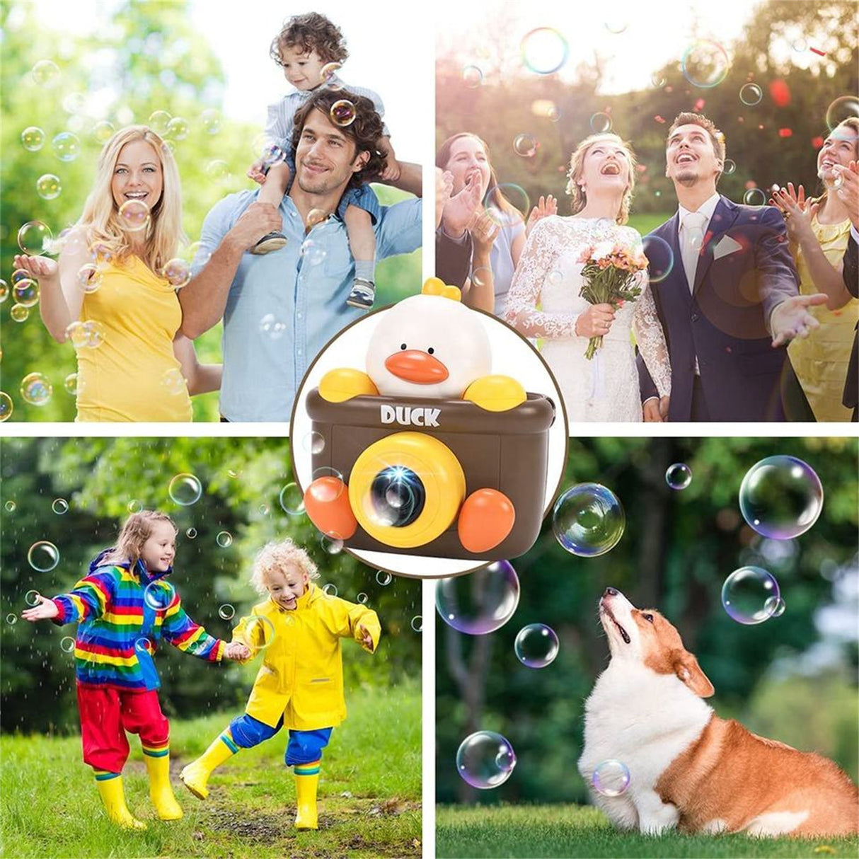 Electric Bubble Machine Children's Hand-held Automatic Baby Camera Soap