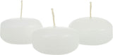 10 Pack of 4 Hour White Floating Candles - 4cm diameter - wedding party decoration
