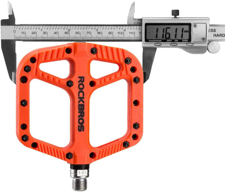 Extra Large MTB Flat Pedal Orange Nylon Composite 208g Stud Pin Grips ORANGE