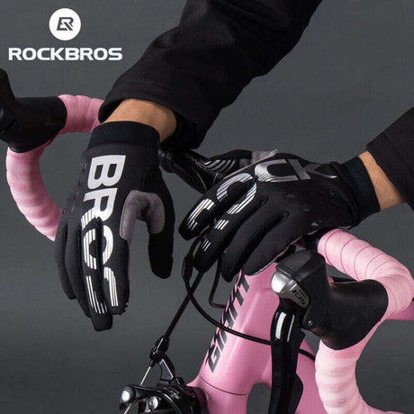 MTB Gloves Large for Mountain Road Bike Breathable Winter Autumn Spring Cycling Camping Running Outdoor Sport