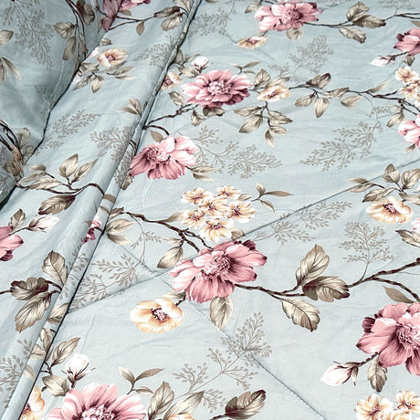 3 Pce Light Weight Comforter Set Queen/King Corbett Floral Vintage