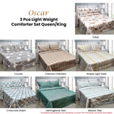 3 Pce Light Weight Comforter Set Queen/King Oscar Mosaic
