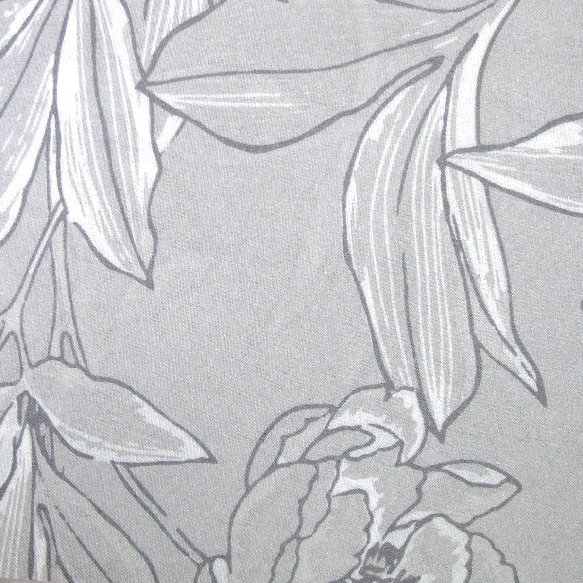 Silver Peony Floral Printed Microfiber Polyester Quilt Cover Set Queen
