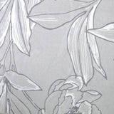Silver Peony Floral Printed Microfiber Polyester Quilt Cover Set Queen