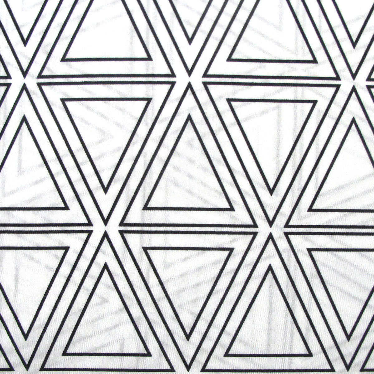 Black Triangle Geometric Pattern Printed Microfiber Polyester Quilt Cover Set Queen