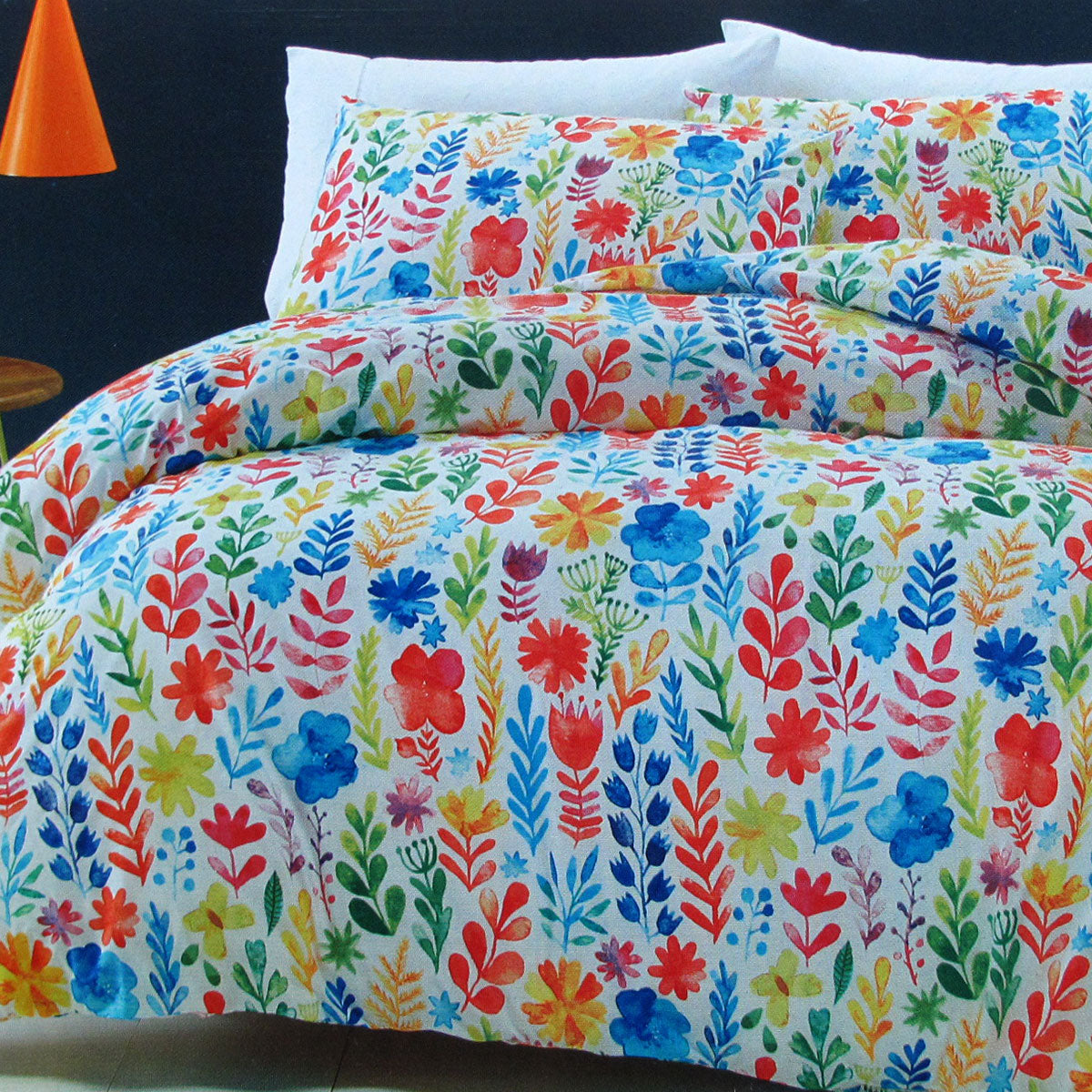 Monet Flora Easy Care Quilt Cover Set Queen