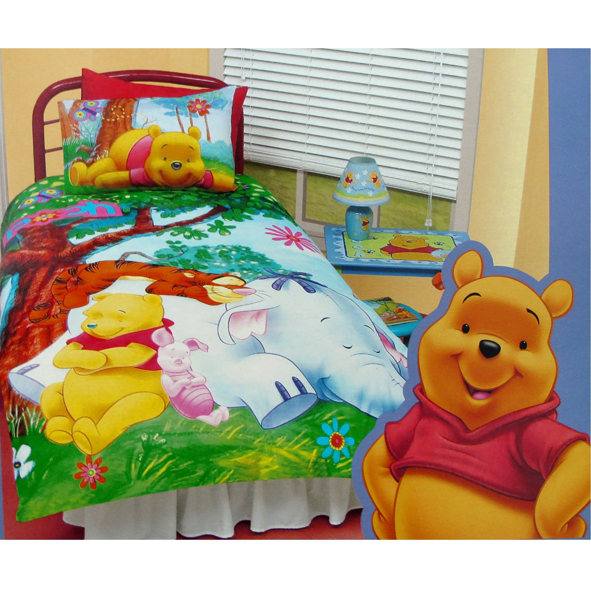 Winnie The Pooh Quilt Cover Set Sleeping Under The Tree Double
