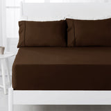 250TC Chocolate Cotton Rich Combo Set Queen 38cm