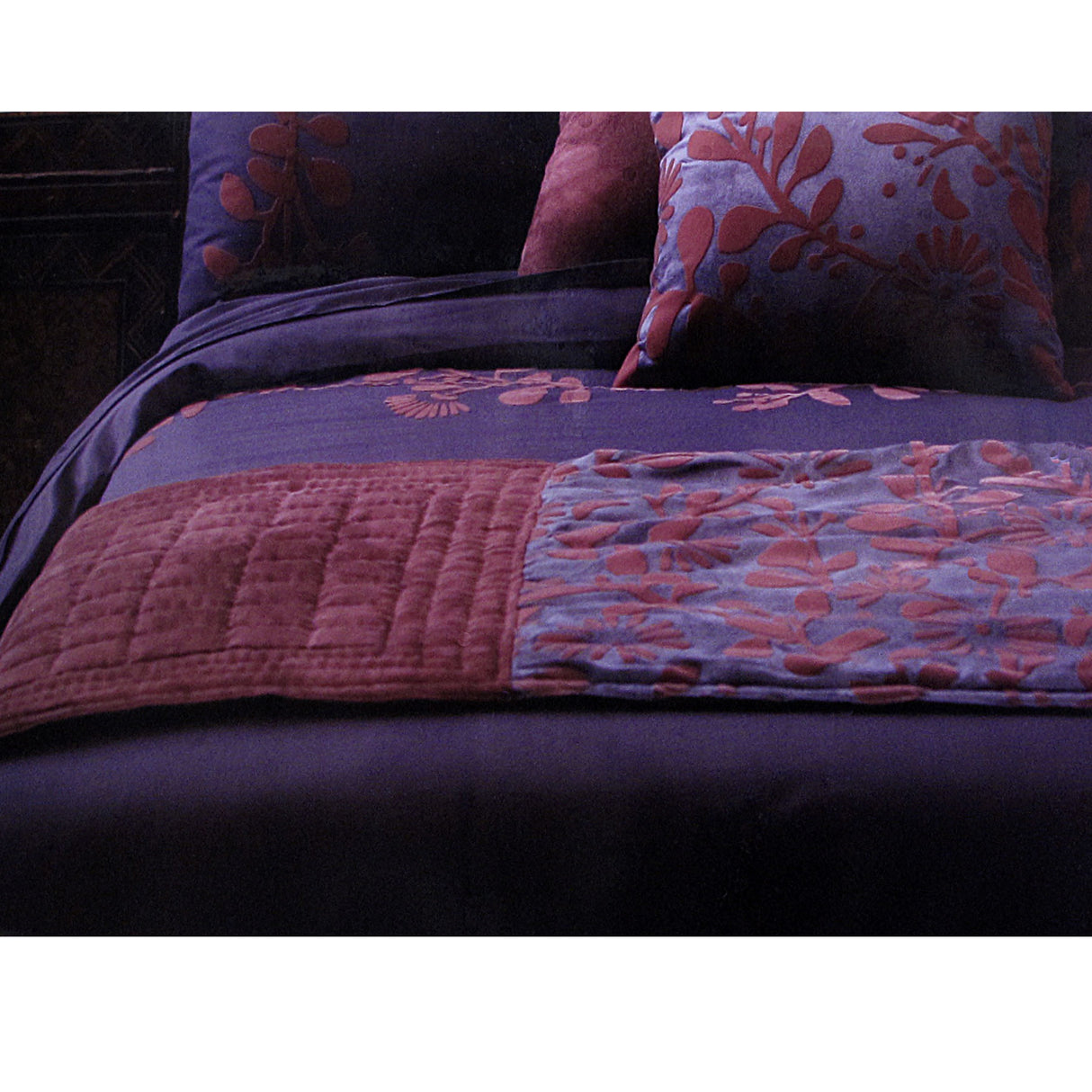 Utopia Purple Bed Runner