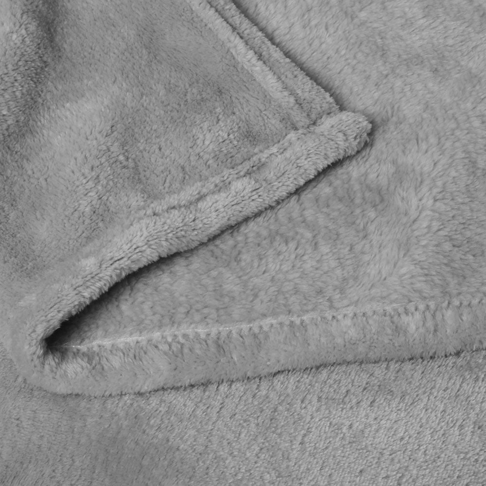 Super Soft Blanket Single Size 160 x 240 cm Grey
