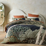 The Forest Linen Cotton Digital Printed 3 Piece Comforter Set Queen