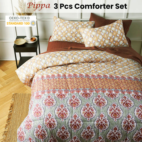 3 Piece Pippa Comforter Set Queen