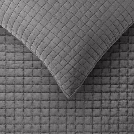 Zane Charcoal Coverlet Set Queen/King