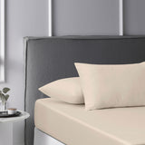 Stone Washed Cotton Fitted Sheet Set King