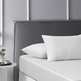 White Washed Cotton Fitted Sheet Set Double