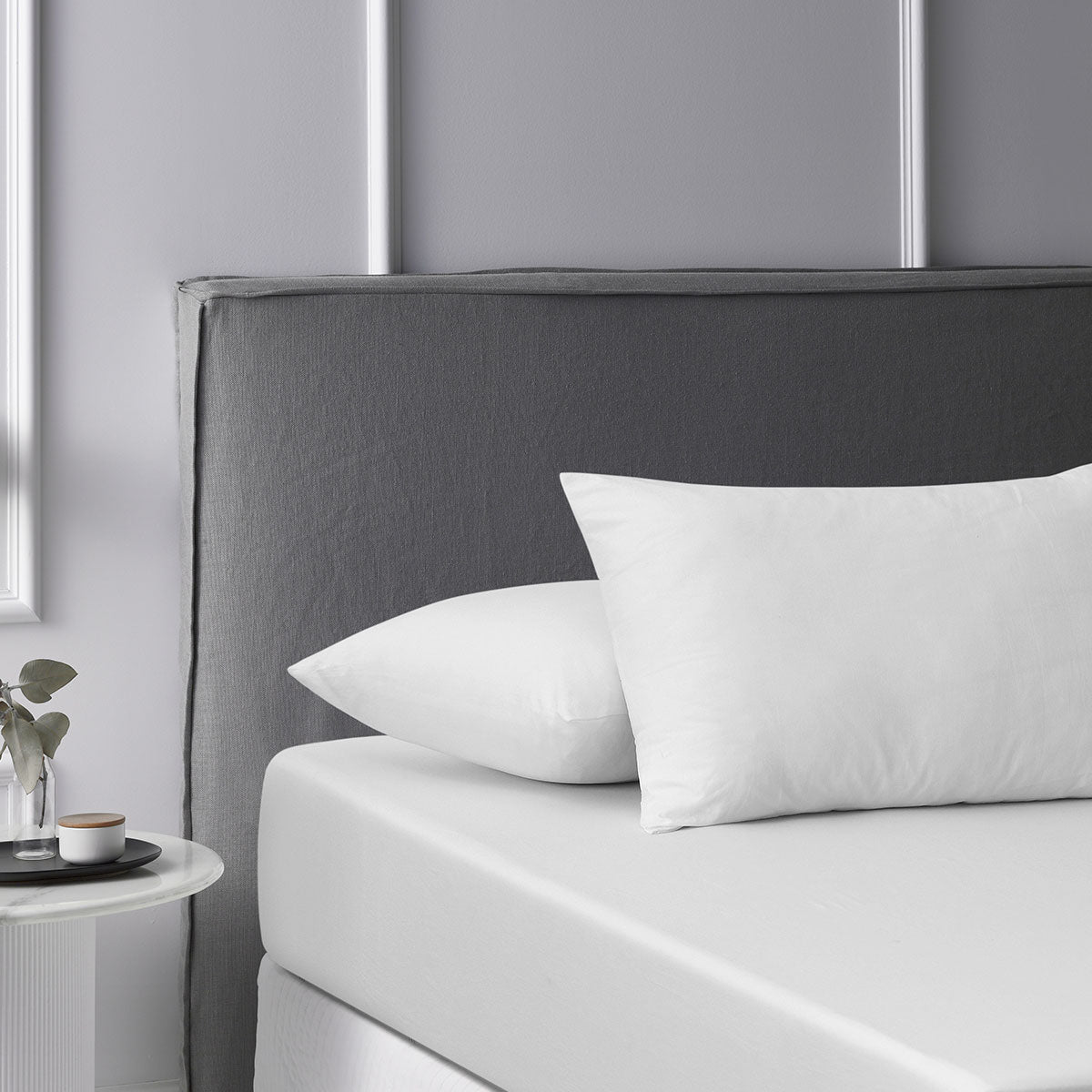 White Washed Cotton Fitted Sheet Set King