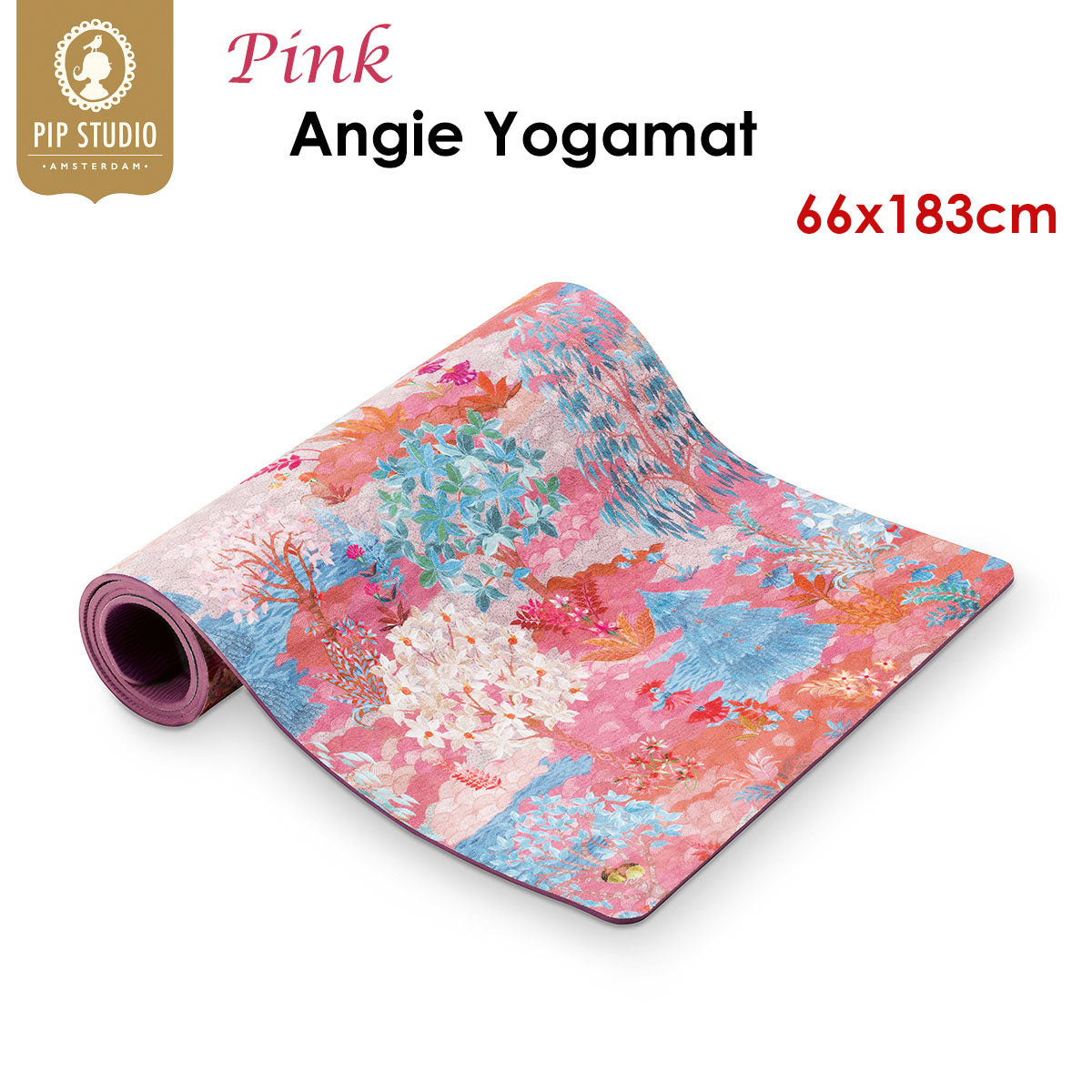 Aimee Yogamat Pip Garden Pink 66 x 183cm