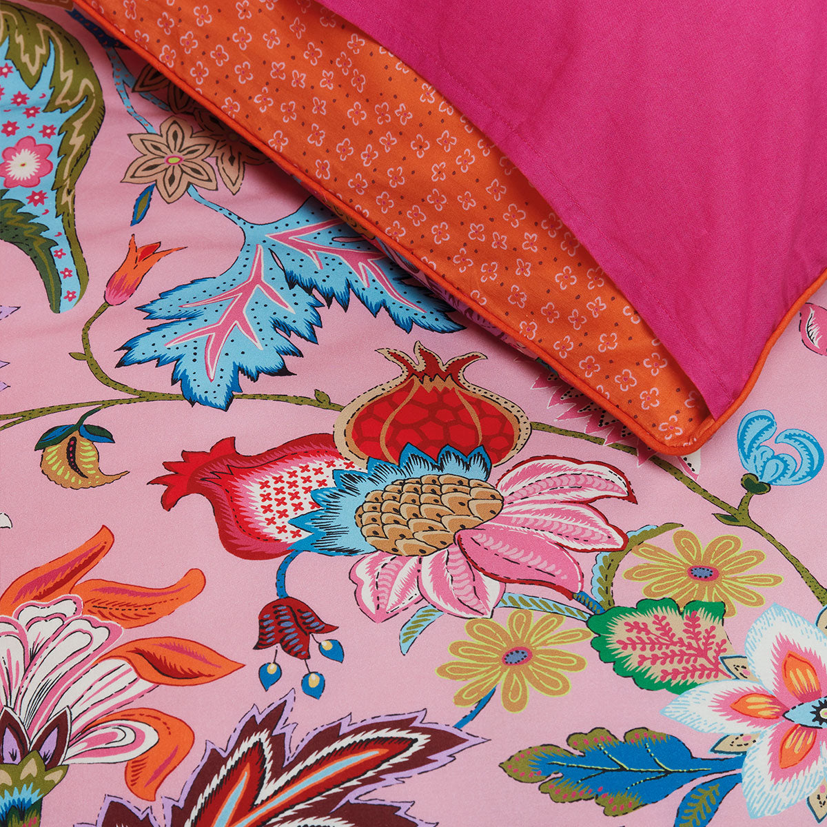 Amelie Sits Pink Cotton Quilt Cover Set Single