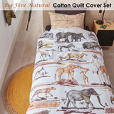 Big Five Natural Cotton Quilt Cover Set Single