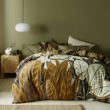 Bronte Washed Cotton Printed Quilt Cover Set Queen