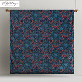 Canterbury Printed Velvet Quilt Cover Set Queen