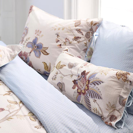 Cece Fiore White Cotton Quilt Cover Set Queen