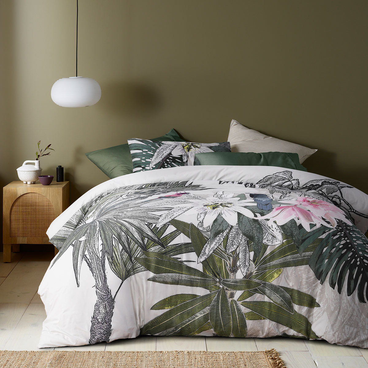 Curiosity Washed Cotton Printed Quilt Cover Set Queen