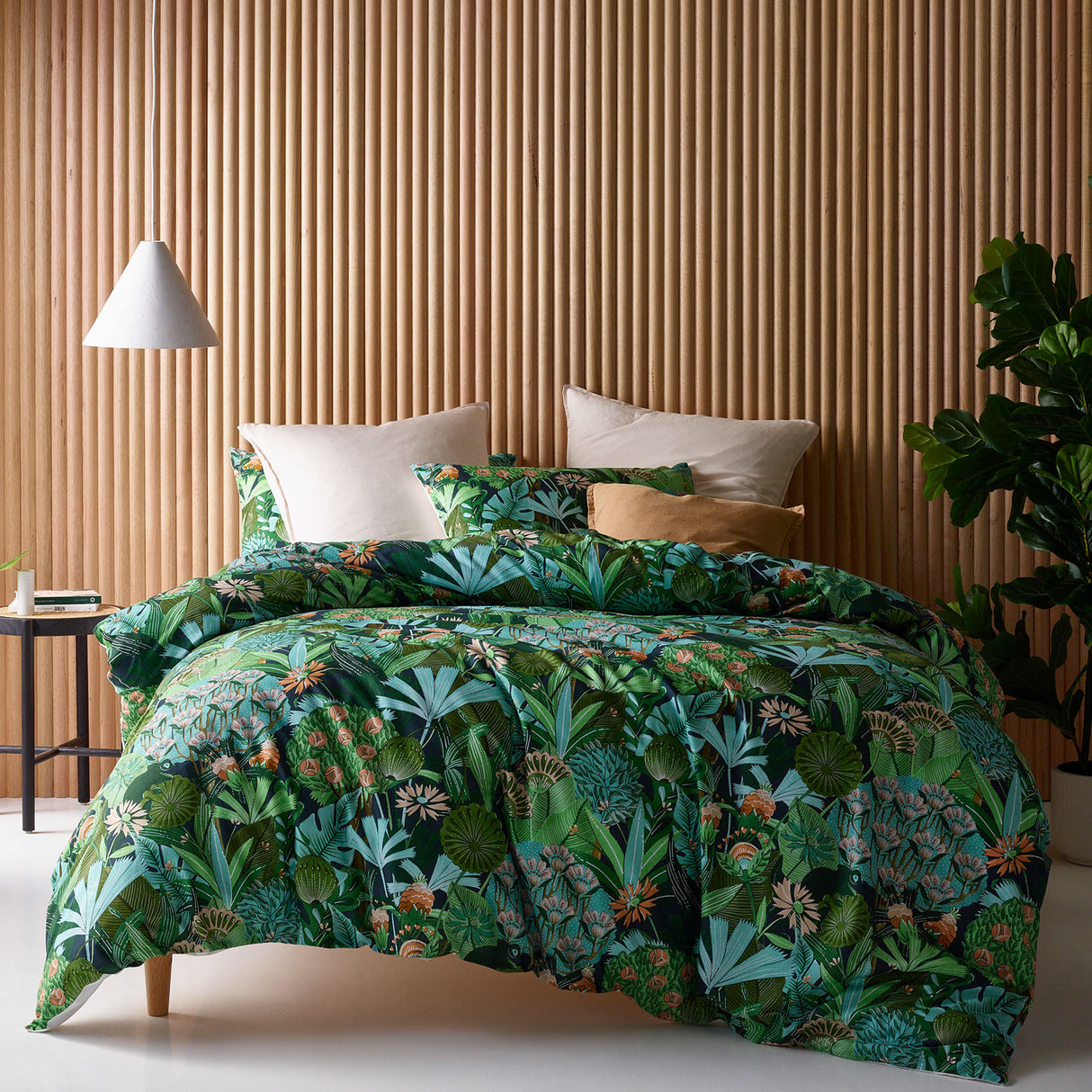 Daintree Washed Cotton Quilt Cover Set King